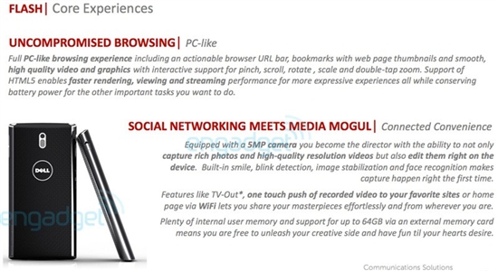 DELL多款WP7、Android 2.2新手机曝光